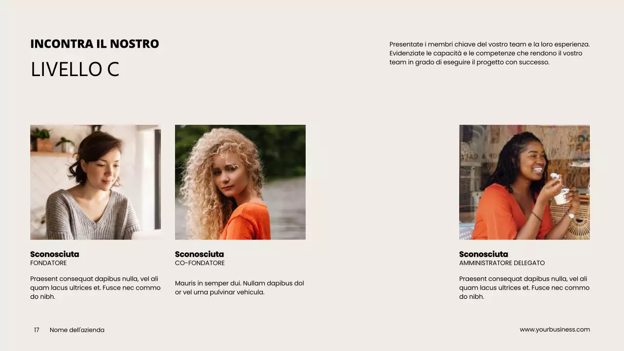 Grigio Arancione Minimal Clean Progetto Pitch Deck Proposta