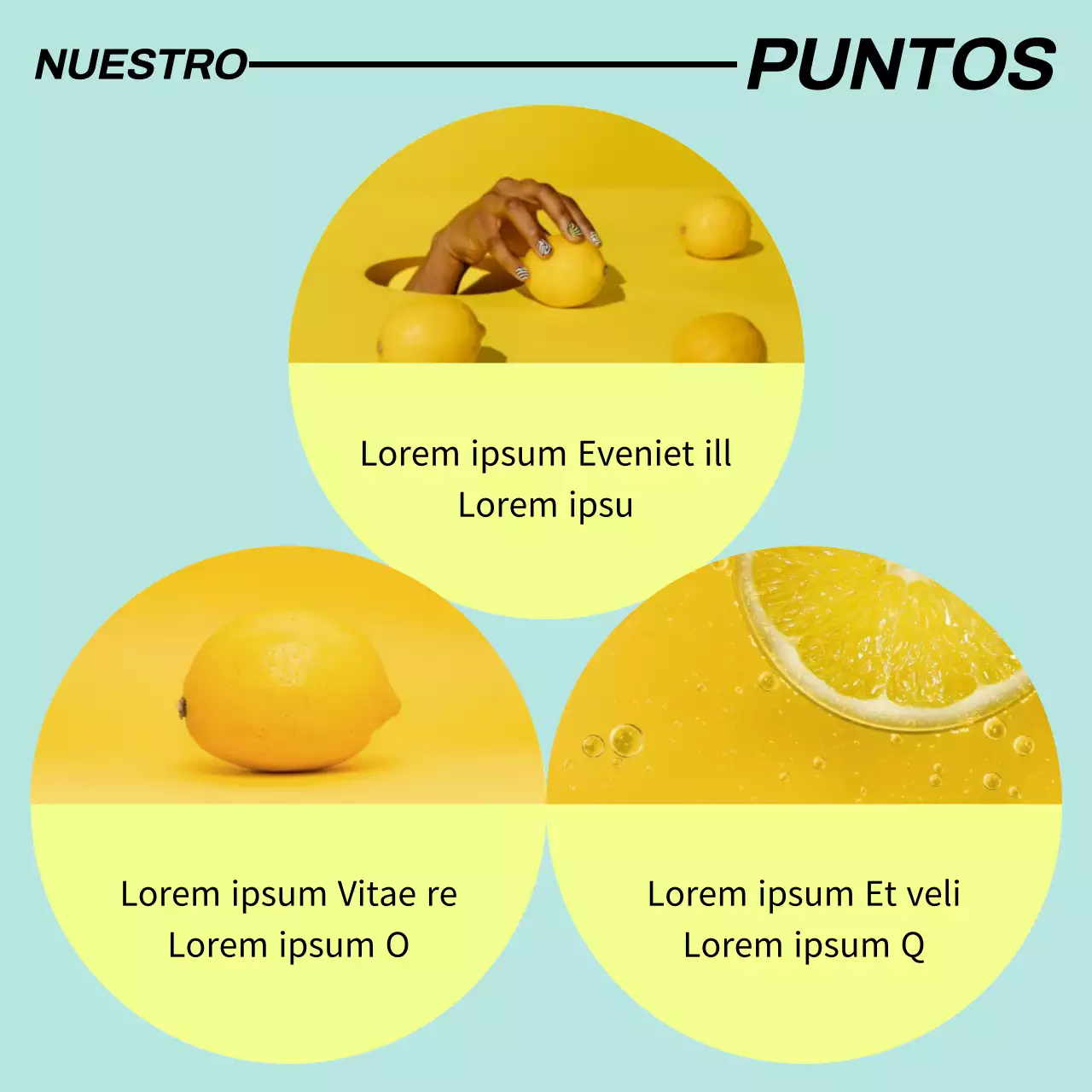 Promociona tu marca en tendencia con amarillo y azul claro