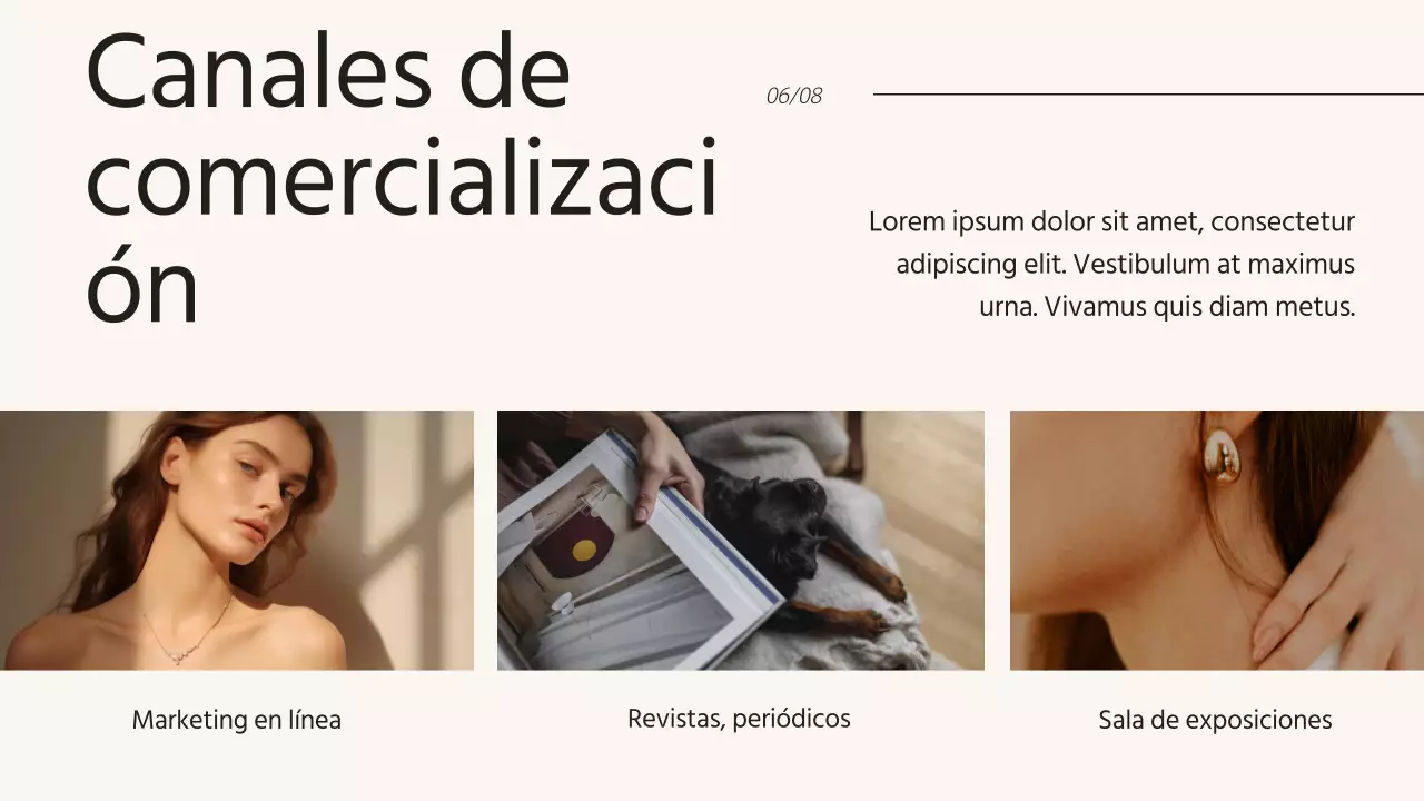 Beige Elegant Campaña de estrategia de marketing