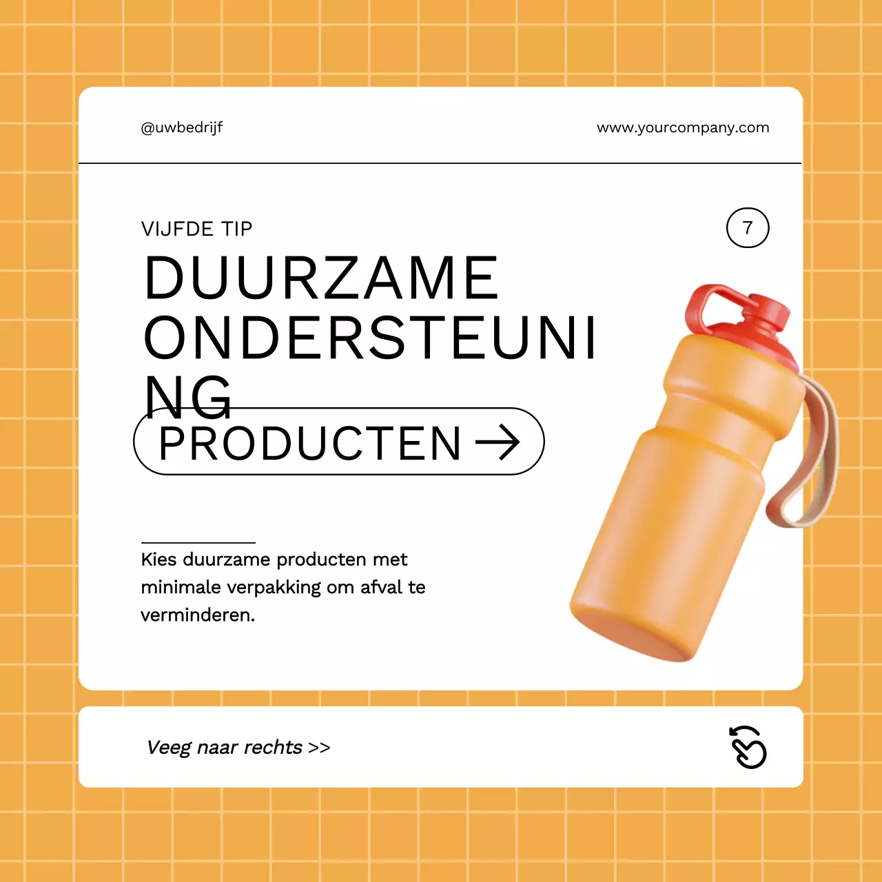 Oranje gids met eenvoudige tips voor groener leven