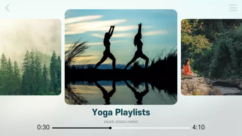 Blue Minimal Yoga Playlist YouTube Thumbnail