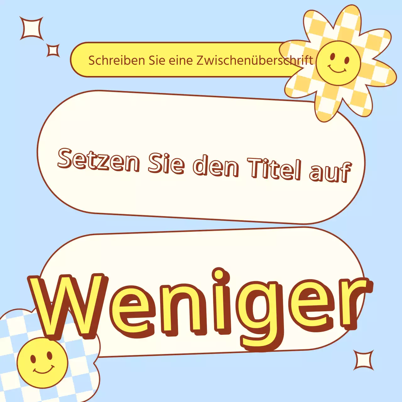 Kitschige frühlingshafte Daumennagel-Ankündigung in Gelb und Hellblau
