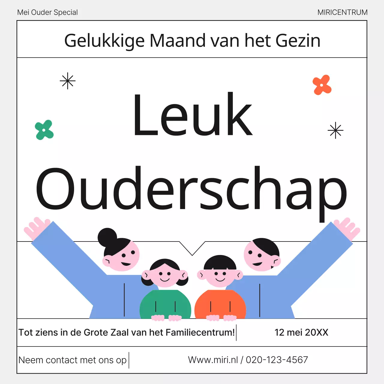  De Groene en Zwarte Ouderschapsklassen promoten