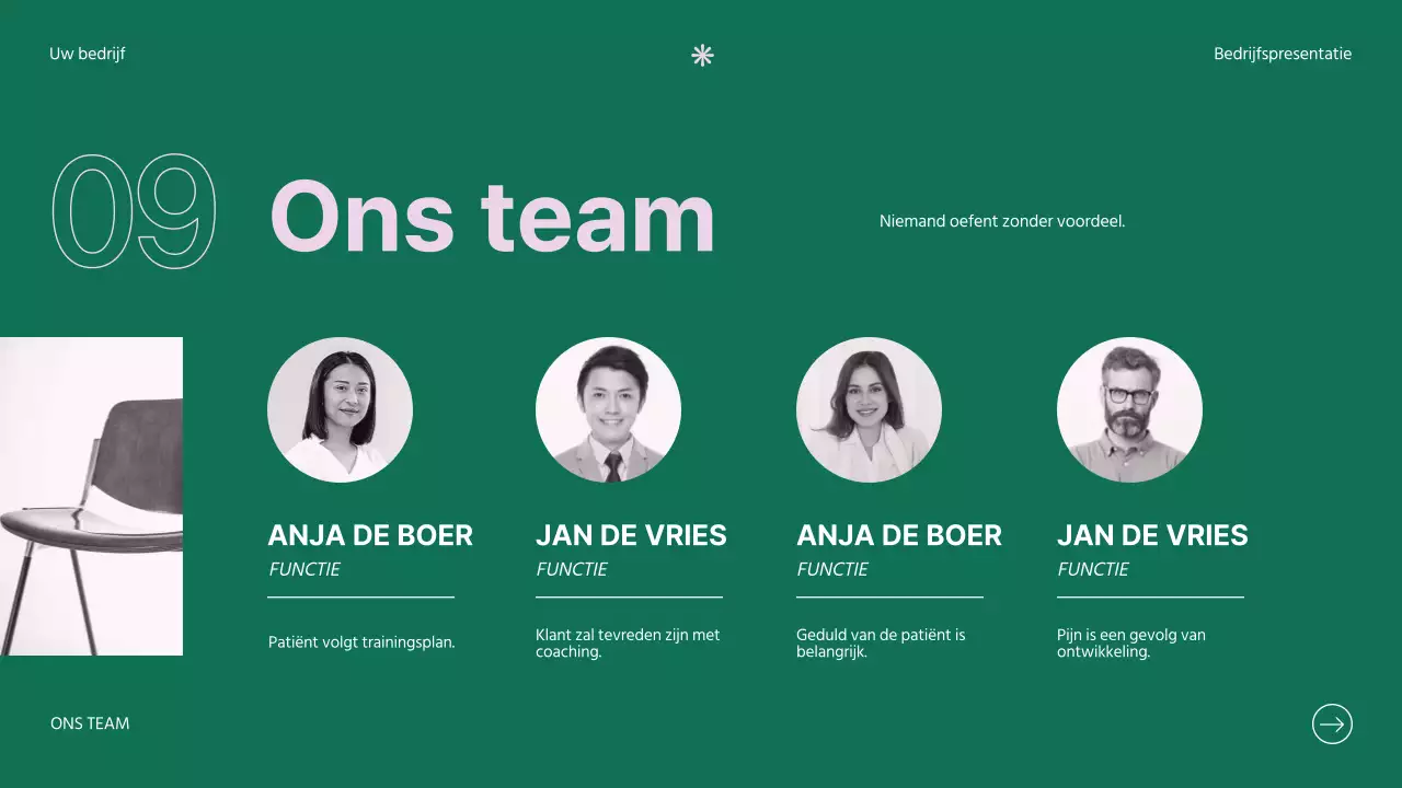 Soft Pink Clean Bedrijfsintroductie