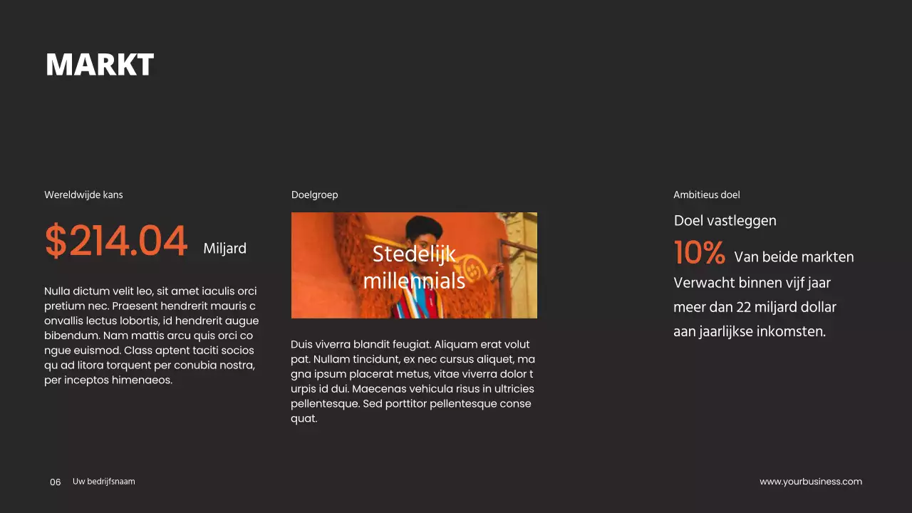 Grijs Oranje Minimaal Schoon Project Pitch Deck Voorstel