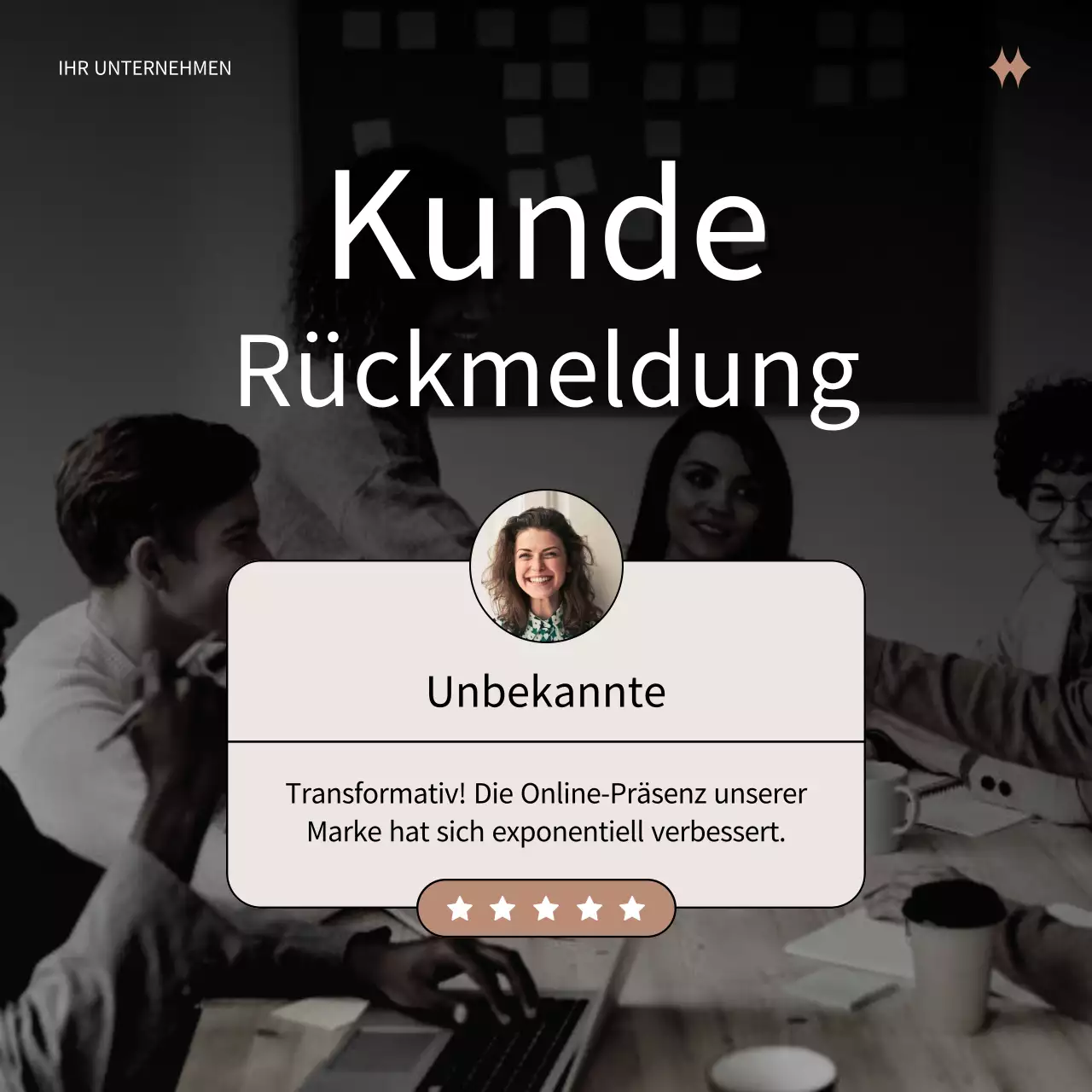 Schwarze und beigefarbene moderne Content-Marketing-Werbung