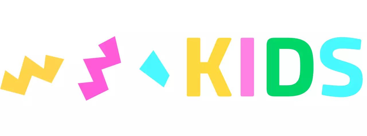 Kids Academy merchandise with colorful geometric shapes