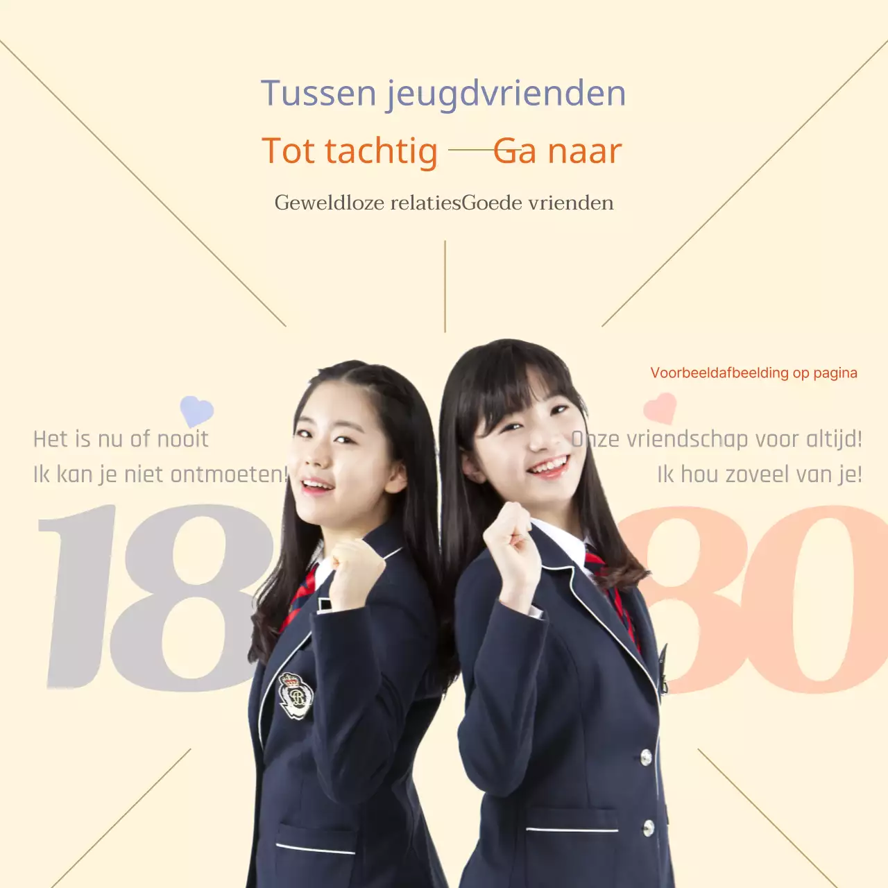 Een moderne geel-witte vriendschaps- en schrijfwedstrijd promoten