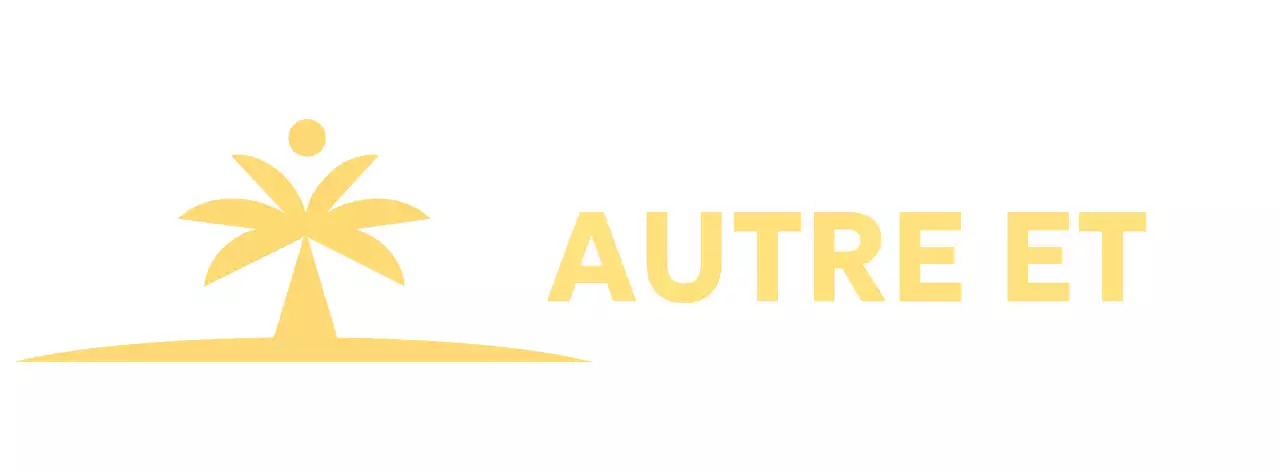 Conception de papier à lettres représentant une île avec des palmiers