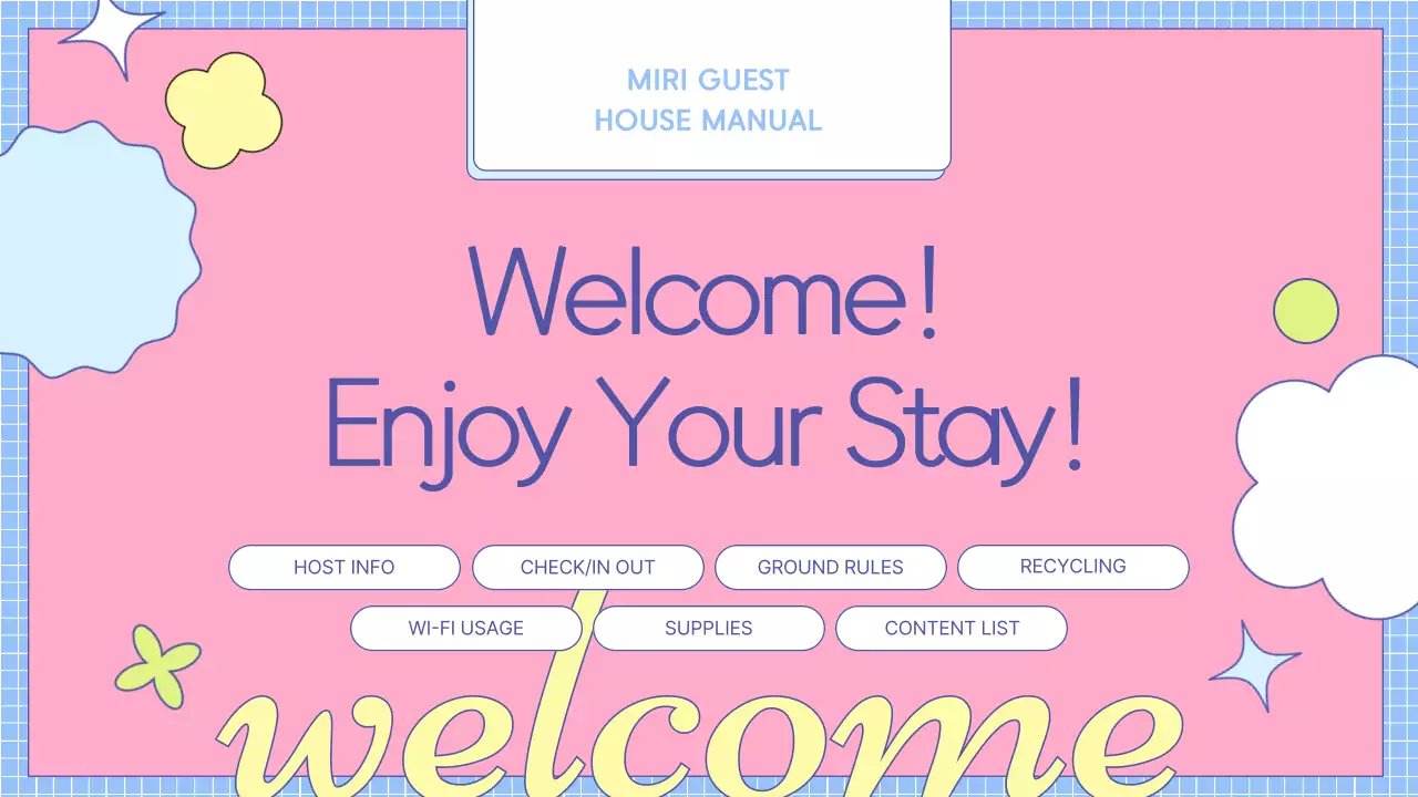 다채로운 트렌디 하우스 매뉴얼 프레젠테이션