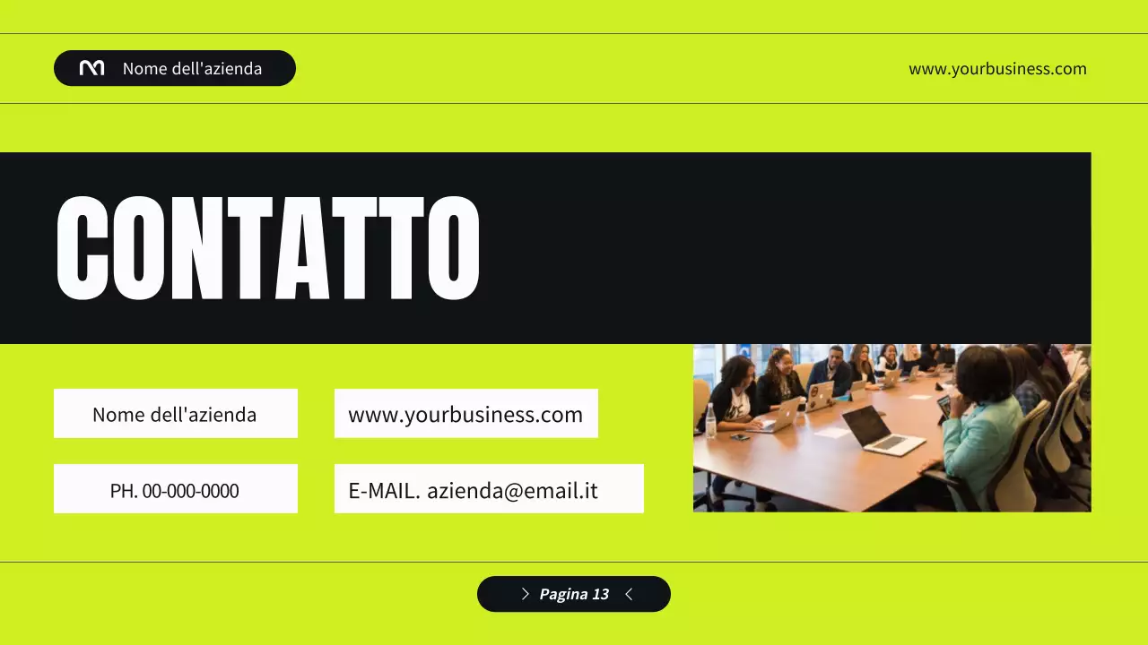 Profilo aziendale di Black and Green Modern Introduzione dell'azienda