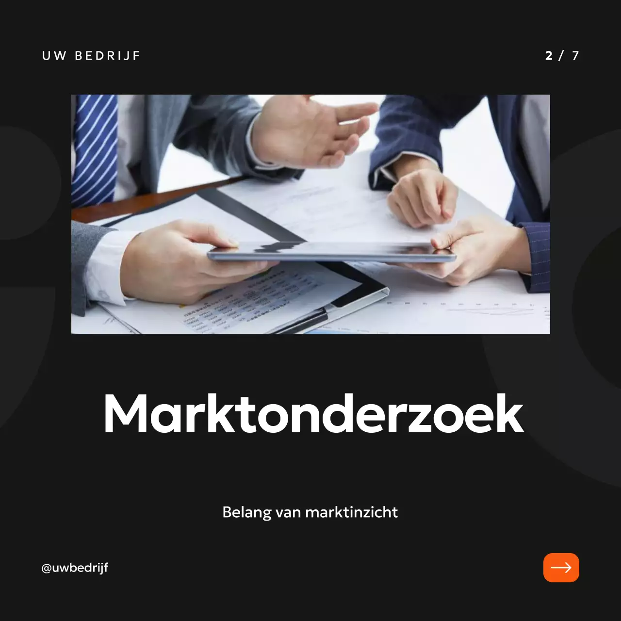 Zwart, oranje en paars Eenvoudige bedrijfsplanningsstrategie