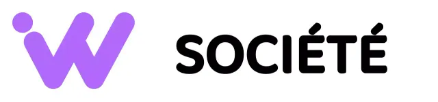 Logo de l'entreprise avec un simple symbole alphabétique noir