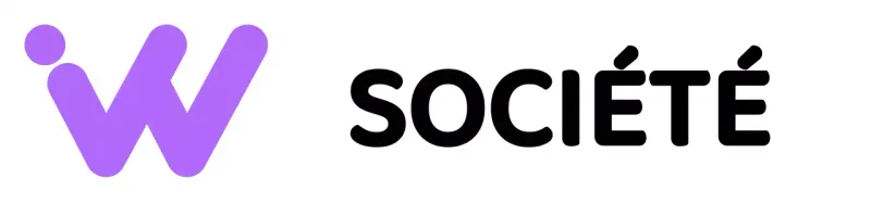 Logo de l'entreprise avec un simple symbole alphabétique noir