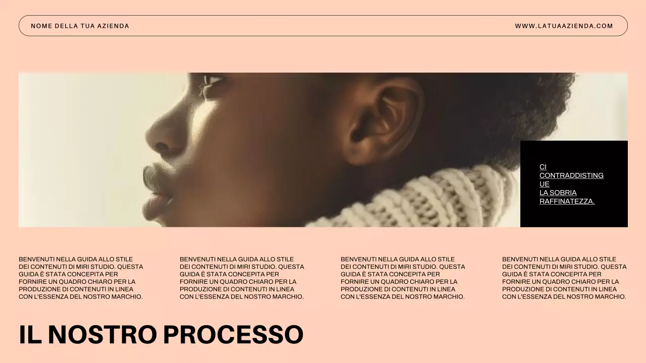 Introduzione dell'azienda Blue Minimal Business