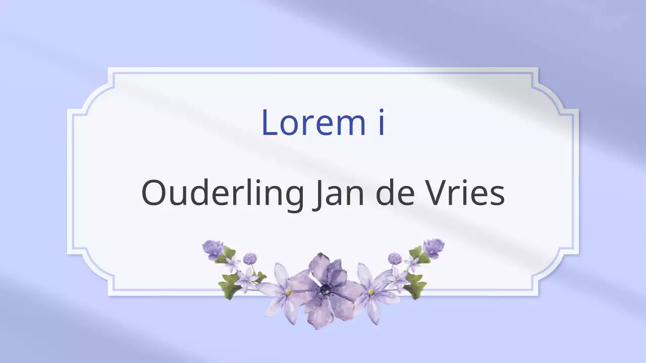De eenvoudige kerkdienstaankondiging van Borah en Lavendel