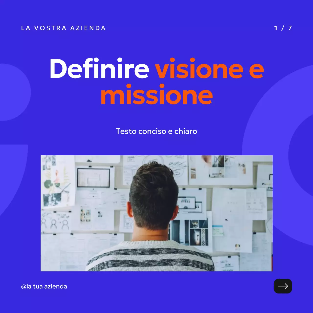 Nero Arancione e Viola Semplice strategia di pianificazione aziendale