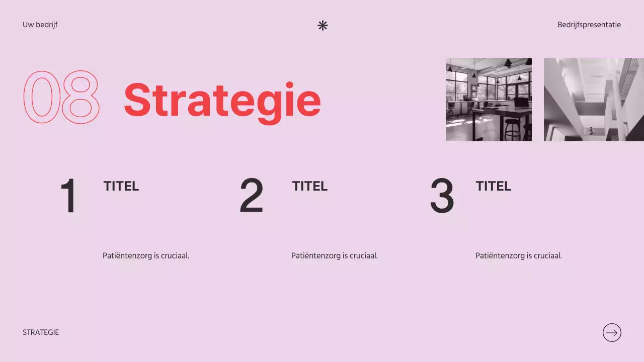 Soft Pink Clean Bedrijfsintroductie