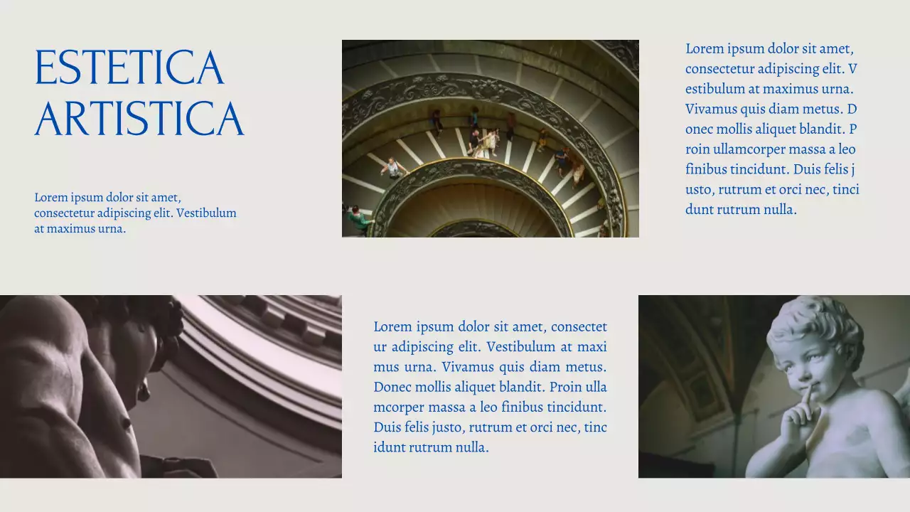 Grigio e blu Elegante materiale per conferenze d'arte