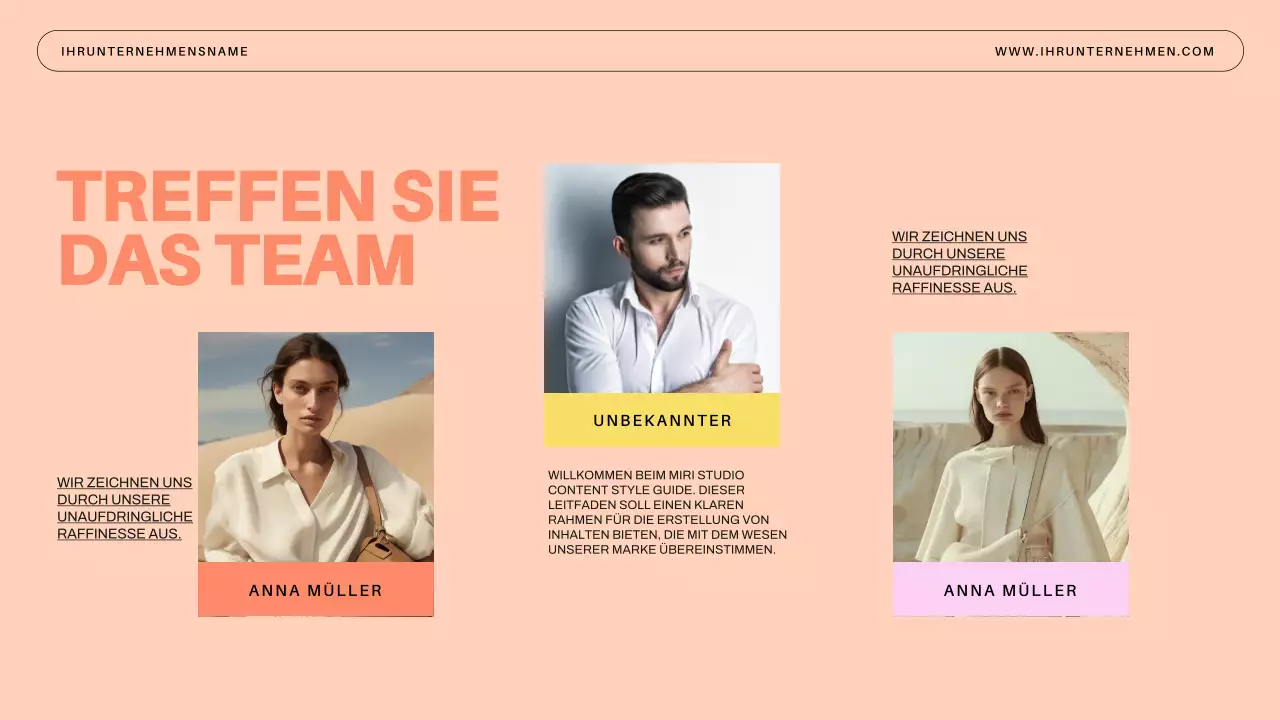 Blue Minimal Business Einführung des Unternehmens