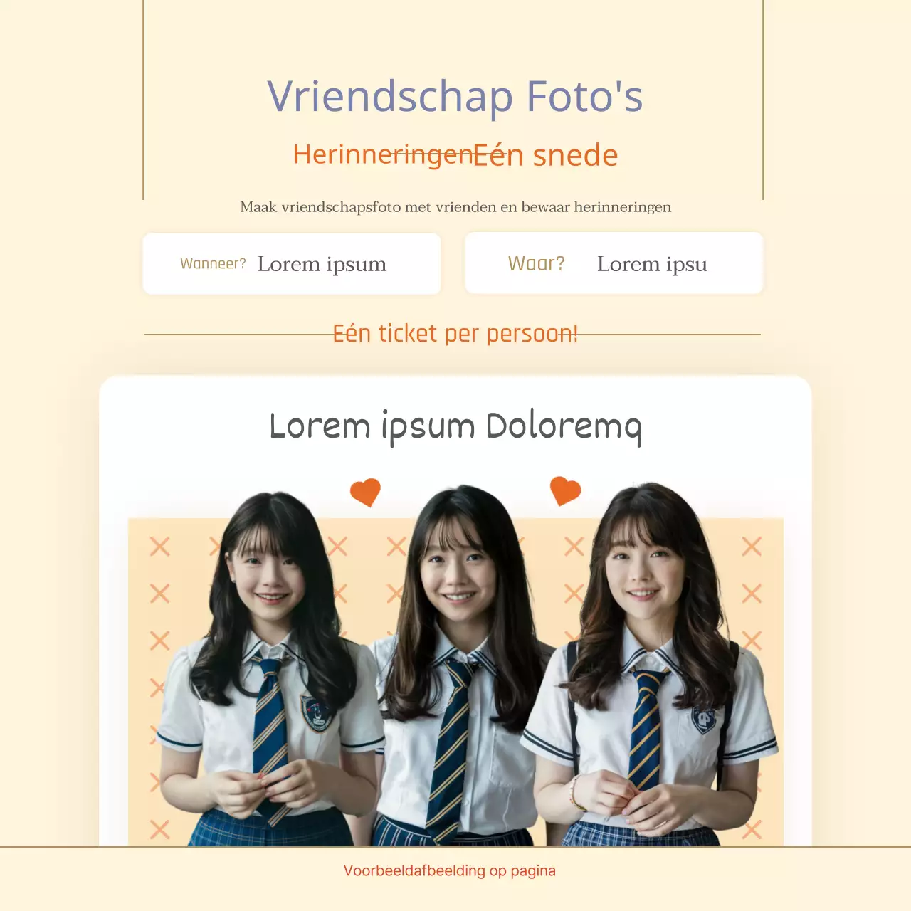 Een moderne geel-witte vriendschaps- en schrijfwedstrijd promoten