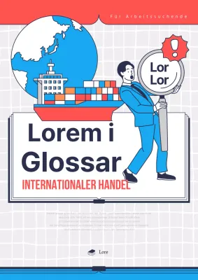 Kitschiger Einband des Fachglossars in Blau und Orange