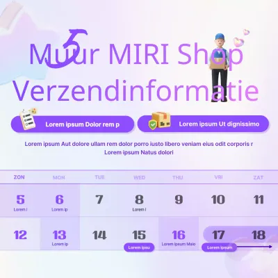 On-trend leveringsberichten in paars en mauve