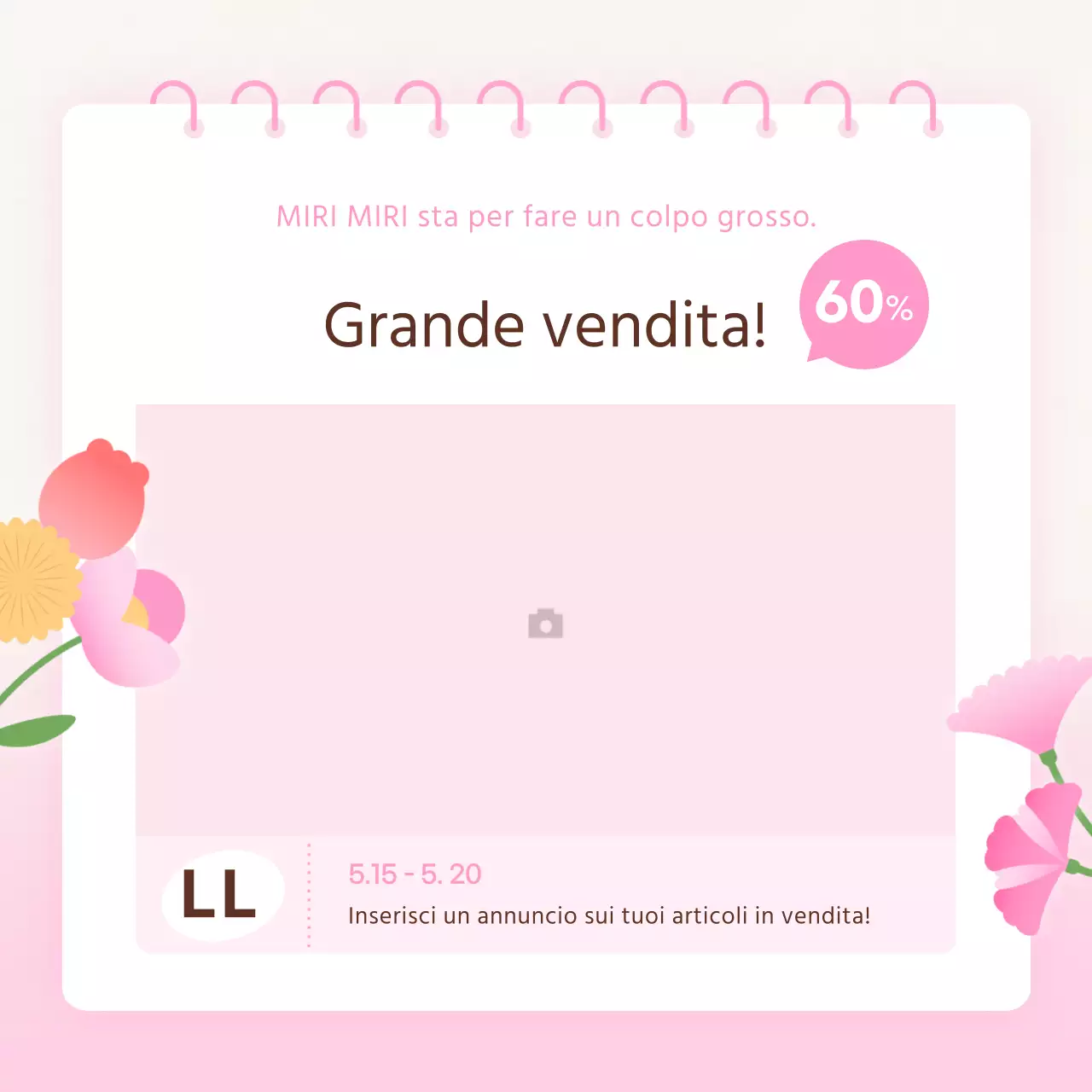 Promuovere i feed di social media marketing del Mese della Casa Moderna in rosa e rosso