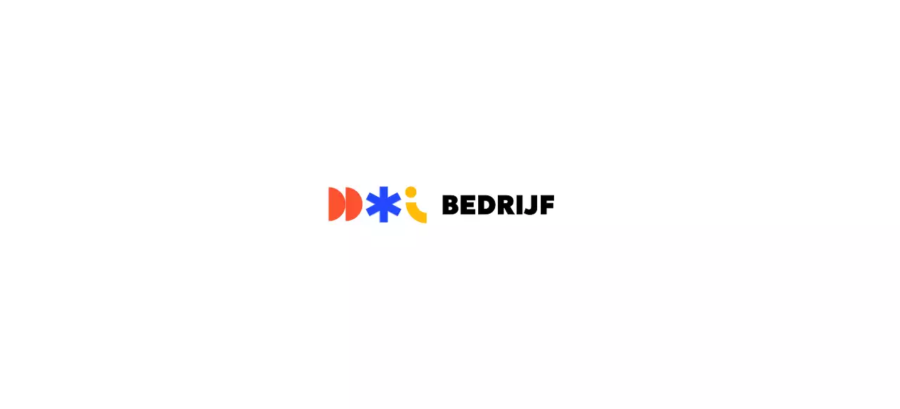 Een kleurrijk institutioneel logo met verschillende vormen