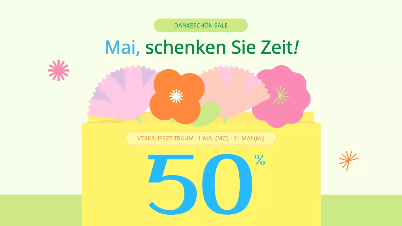 Werben Sie für den Geschenkverkauf des Gelben und Grünen Heimatmonats