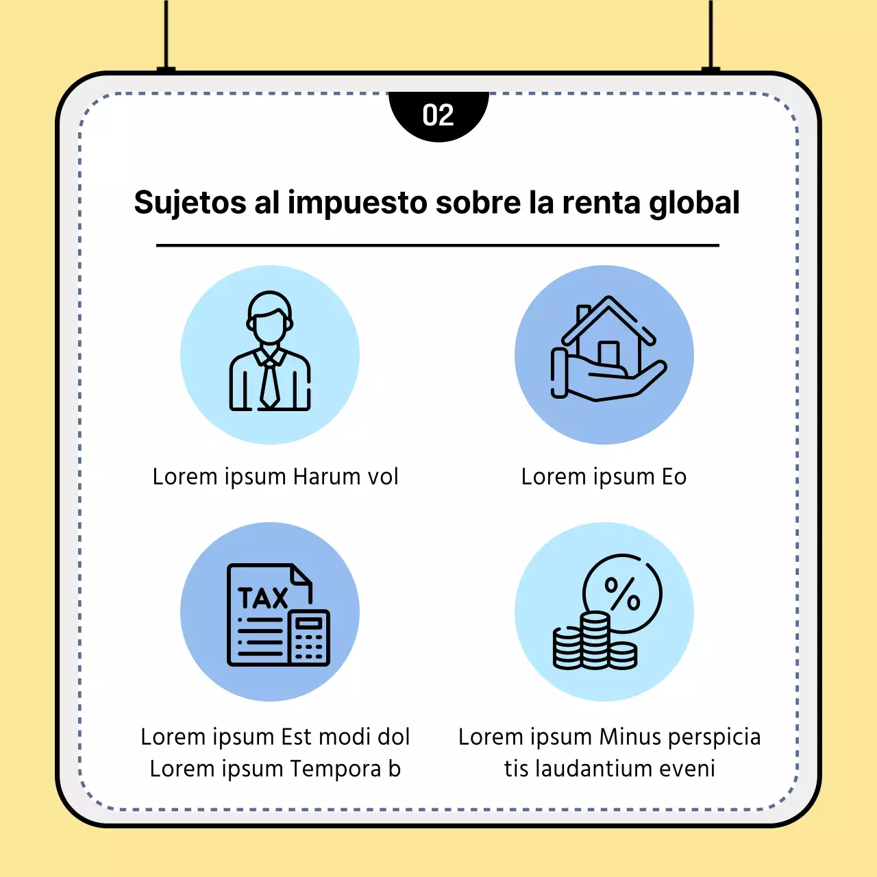 Una sencilla guía azul y blanca para presentar la declaración de la renta completa