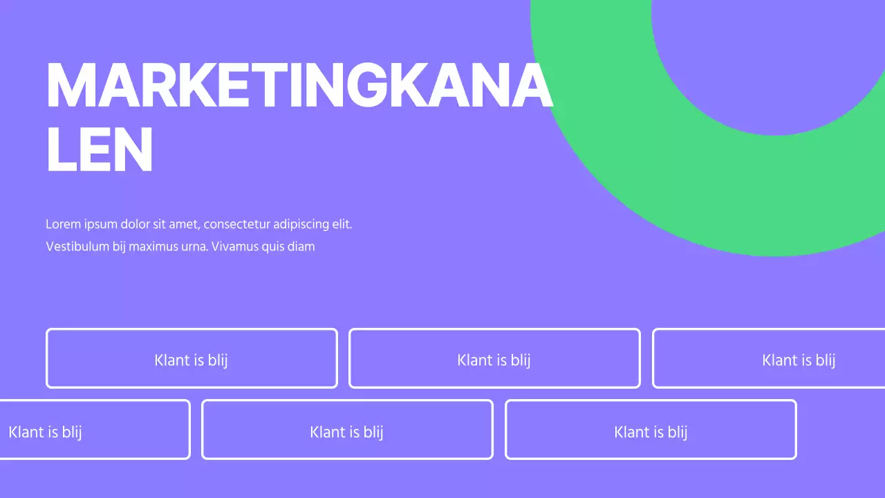 Paars en Groen Moderne Marketingstrategie Campagne