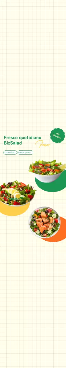 Negozio di insalate verdi e fresche