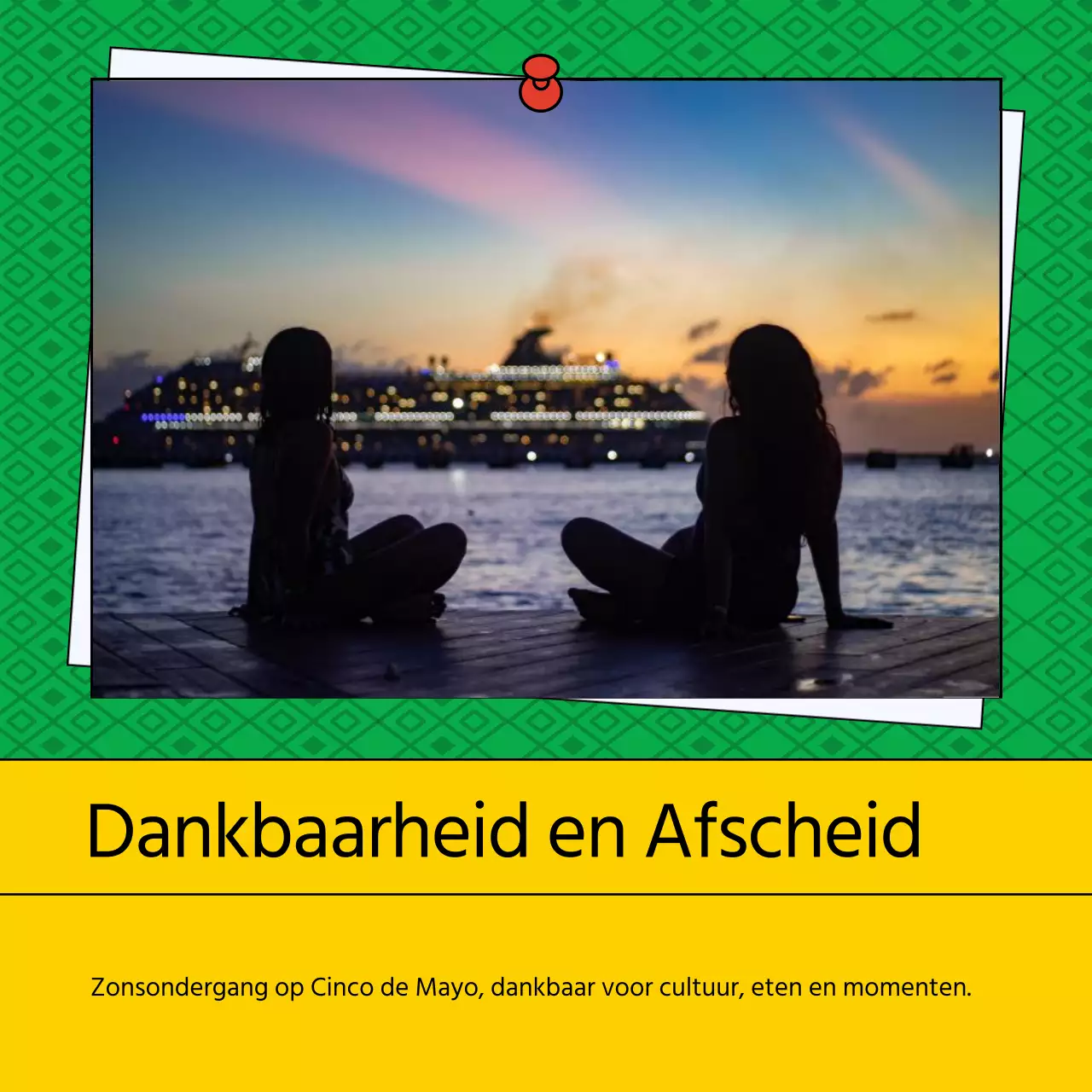 Rood en Groen Trend Cinco de Mayo Publiciteit