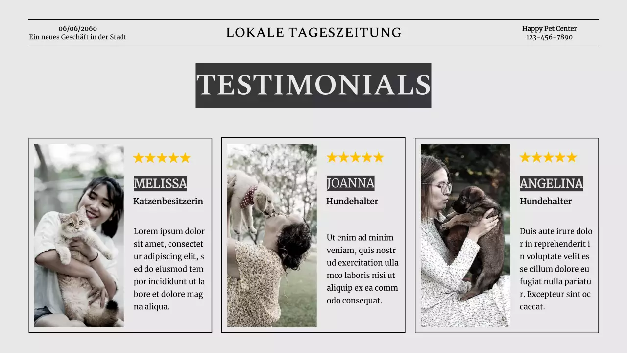 Grey Classic Pet Business Vorstellung des Unternehmens