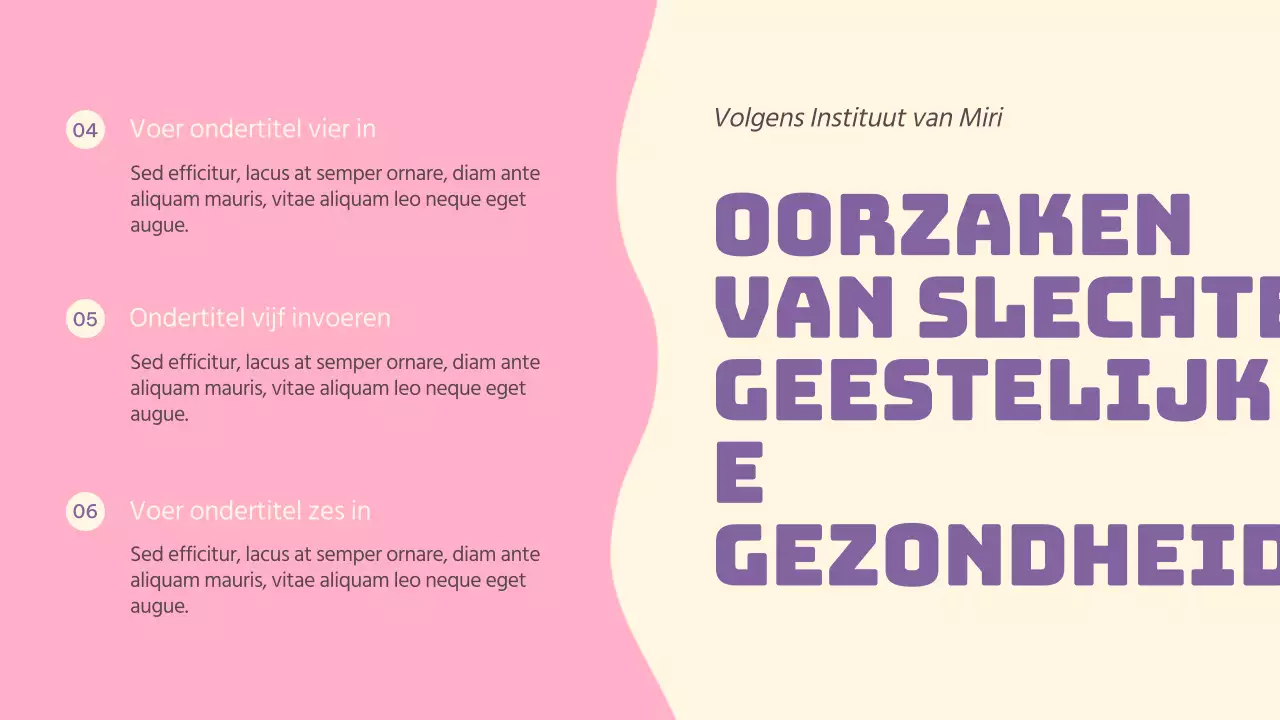Roze Eenvoudige Gids voor Geestelijke Gezondheid