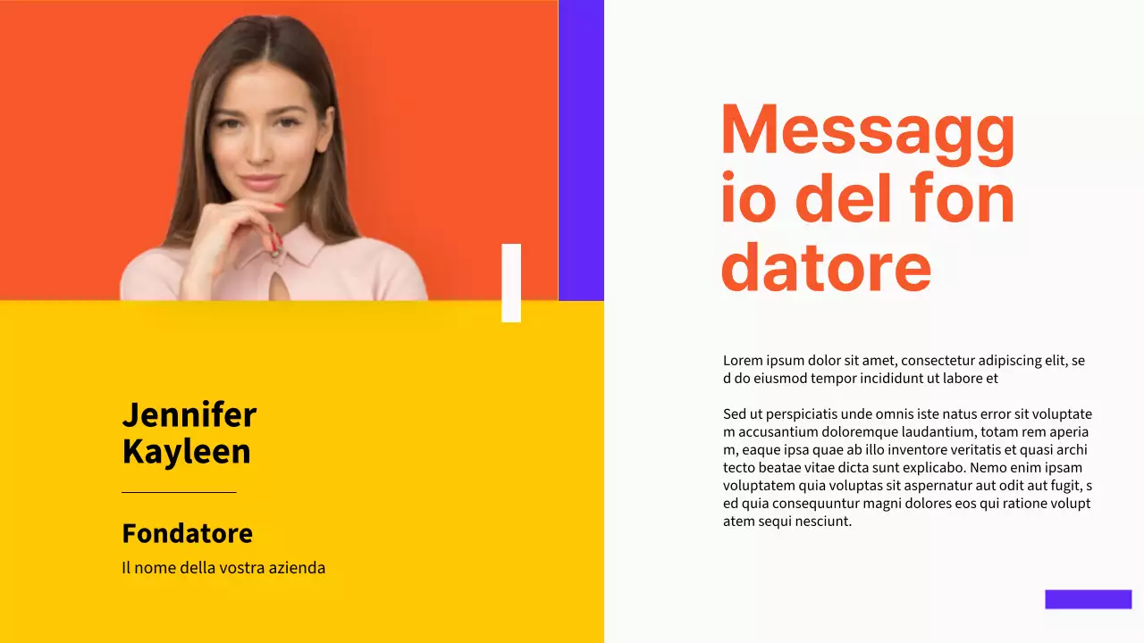 Presentazione dell'azienda Purple Bold Business