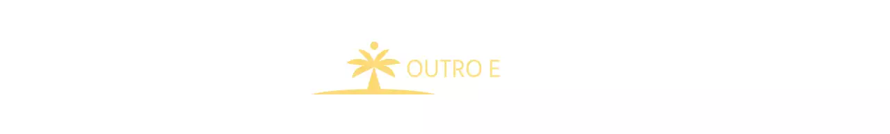Design de artigos de papelaria com uma ilha com palmeiras