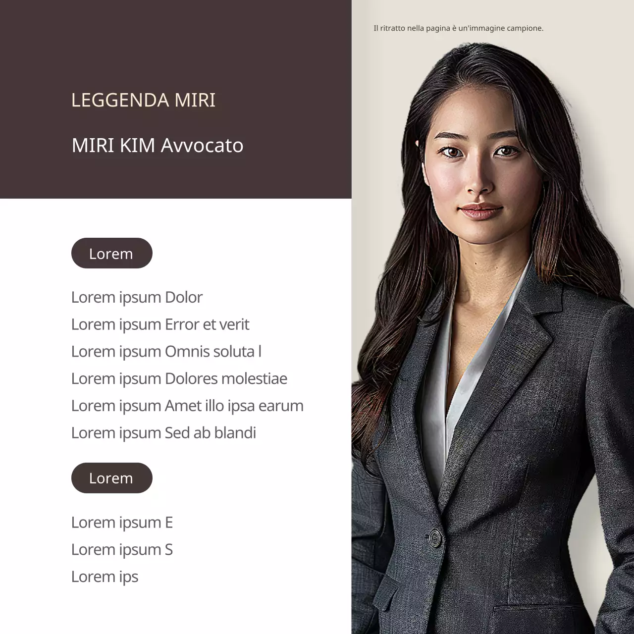 Promuovere uno studio legale moderno in marrone e beige