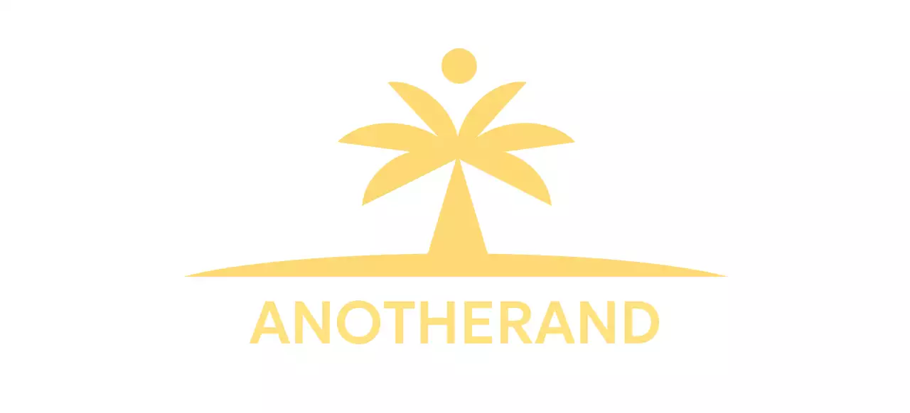 ヤシの木がある島が印象的な文房具のデザイン