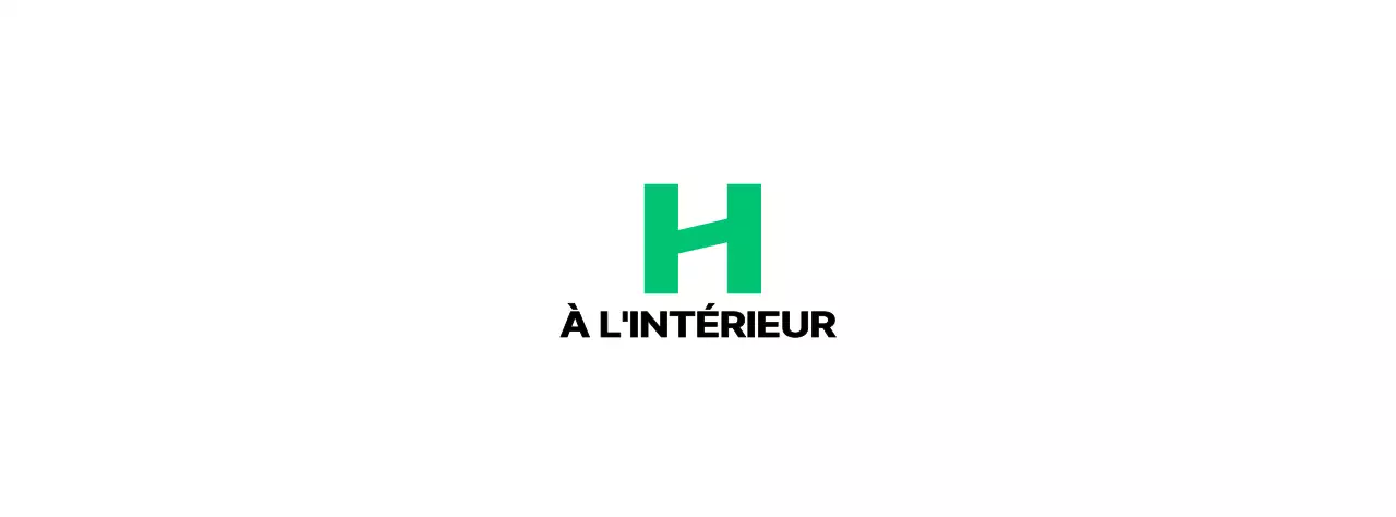 Logo d'un magasin d'intérieur avec une lettre H moderne