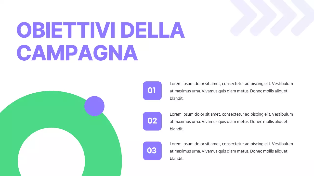 Campagna strategica di marketing moderno in viola e verde