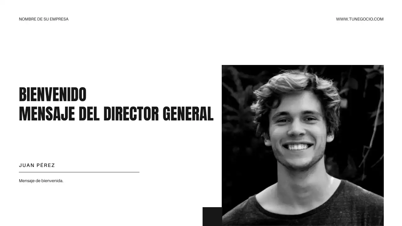 Estrategia empresarial minimalista en blanco y negro