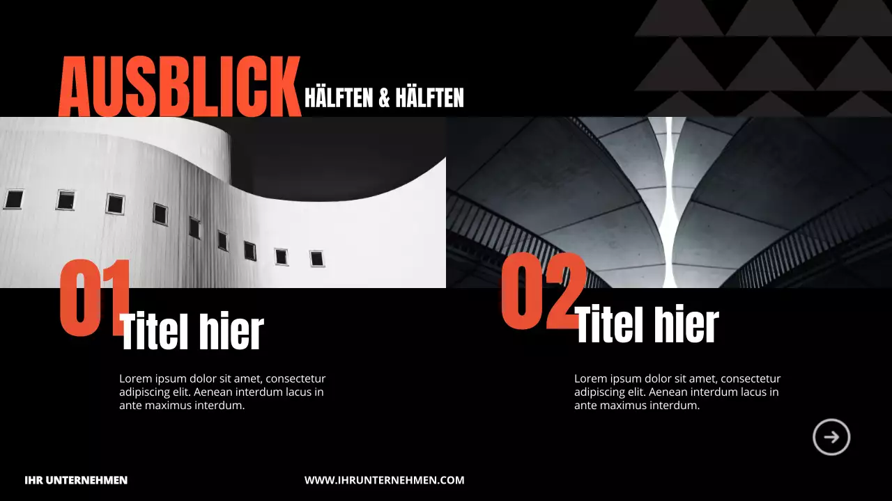 Orange Bold Business Unternehmen Einführung