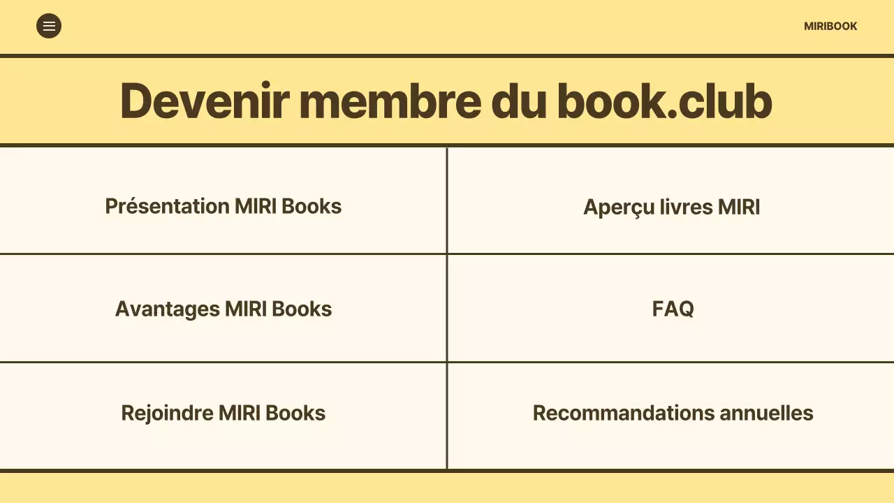 Promouvoir un guide d'inscription minimaliste pour les clubs de lecture sur fond jaune