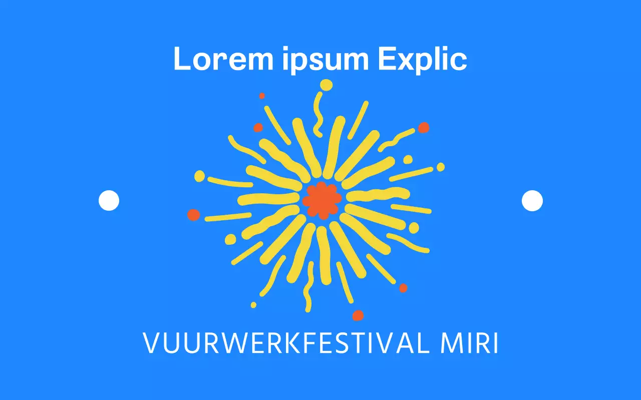 Een spannend festival met vuurwerk dat afgaat met een knal