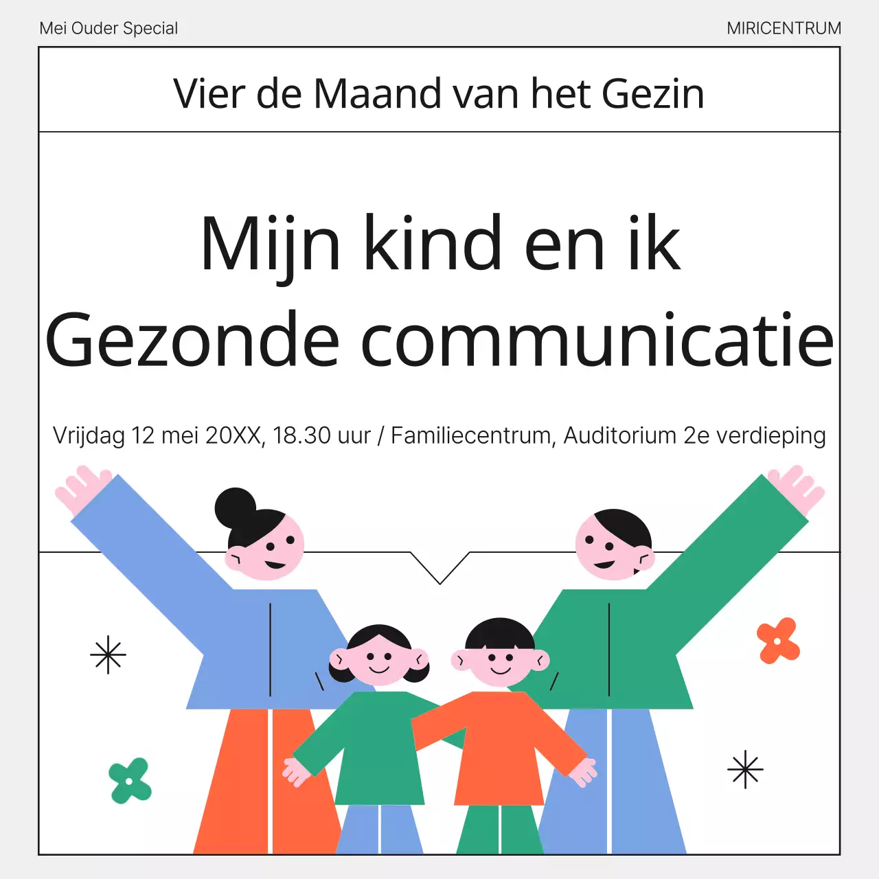  De Groene en Zwarte Ouderschapsklassen promoten