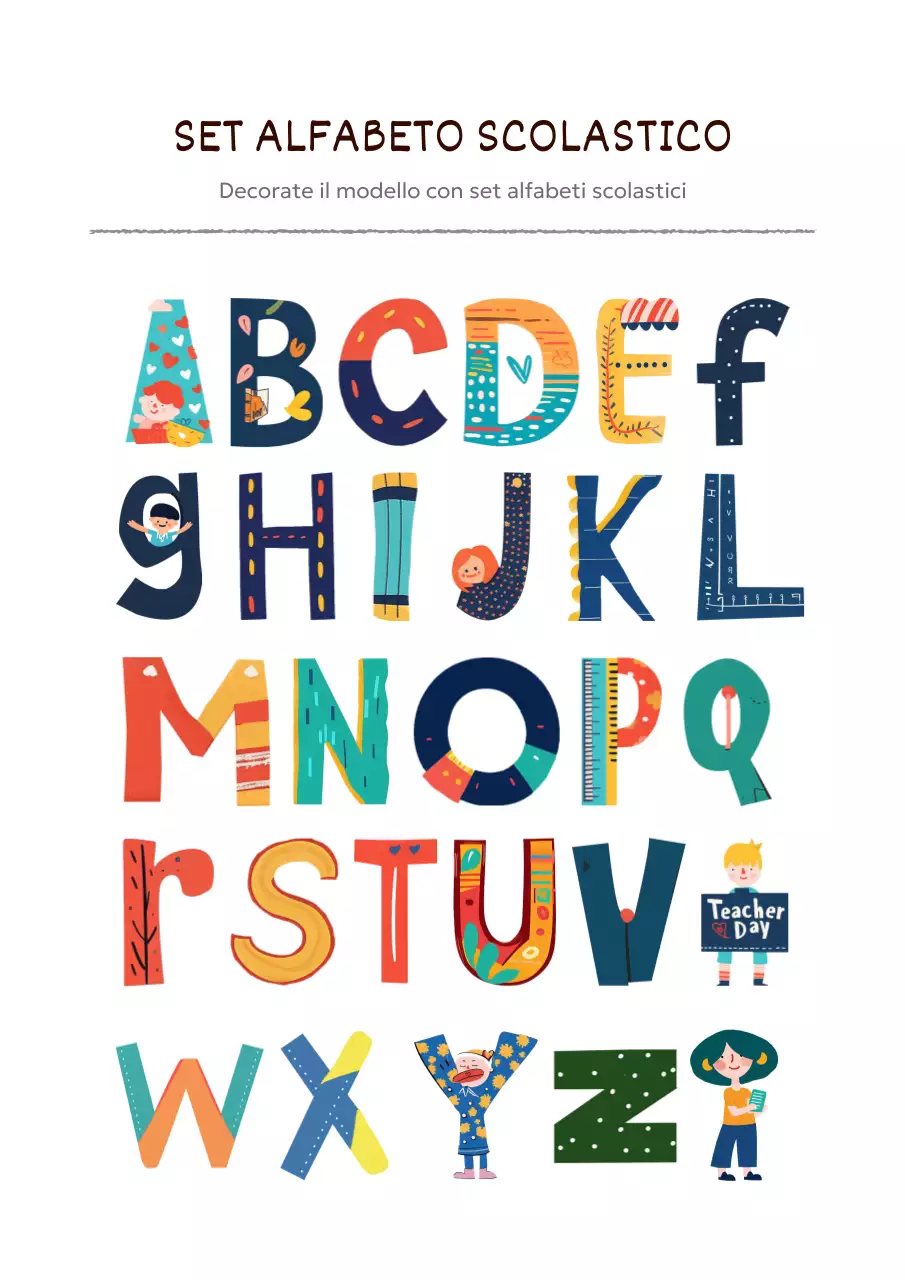 Messaggi settimanali rossi e gialli per la Giornata dell'insegnante