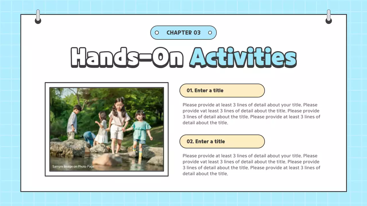 Blue Simple School Event Presentation