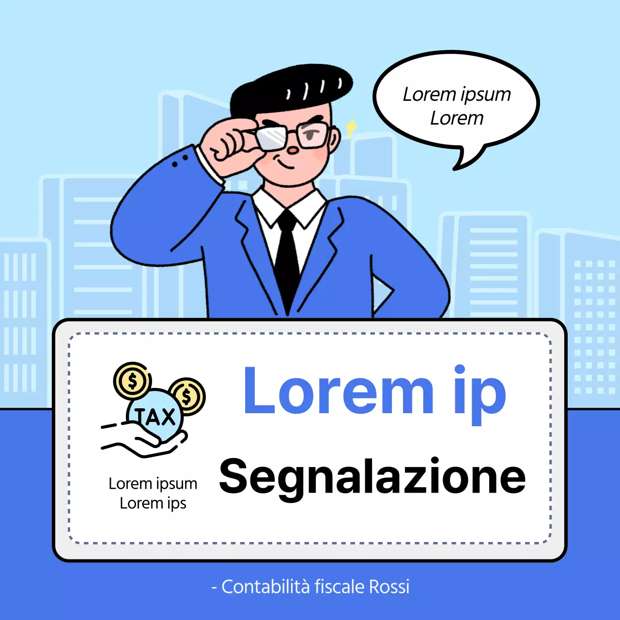 Una semplice guida in bianco e blu per la compilazione della dichiarazione dei redditi globale